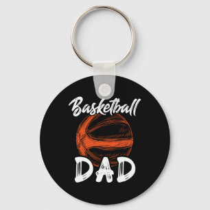 Basketball Dad For Men Family Matching Basketball Key Ring