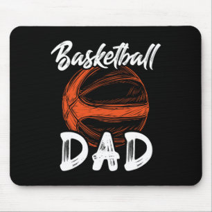 Basketball Dad For Men Family Matching Basketball Mouse Pad