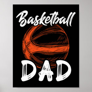 Basketball Dad For Men Family Matching Basketball Poster