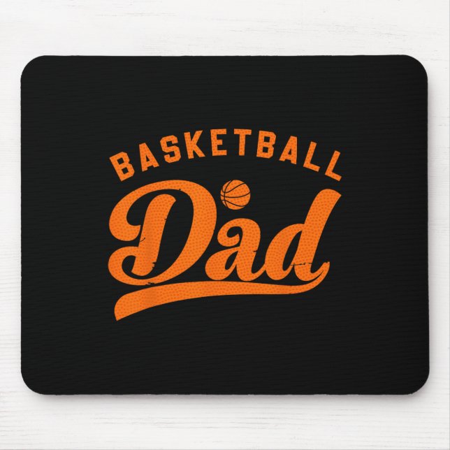 Basketball Dad Gifts Daddy Basketball Father's Day Mouse Pad (Front)