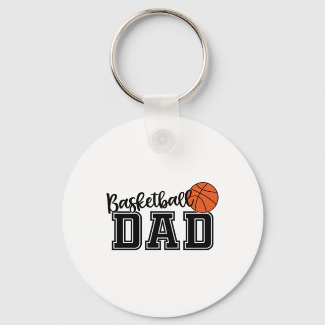Basketball Dad  Key Ring (Front)
