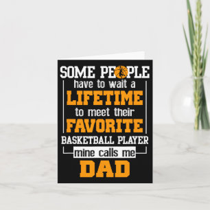 Basketball Dad Lifetime Favourite Player Father's Card