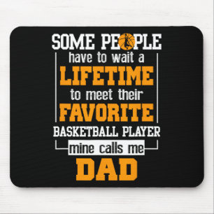 Basketball Dad Lifetime Favourite Player Father's Mouse Pad