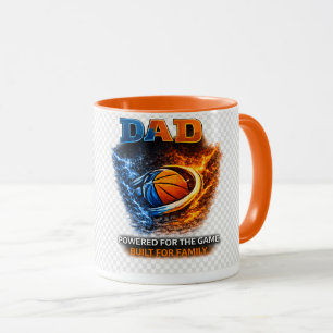 Basketball Dad Mug – Charged for the Game, Driven