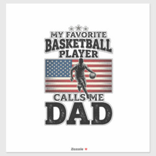 Basketball Dad Patriotic Vintage Engraving T-Shirt