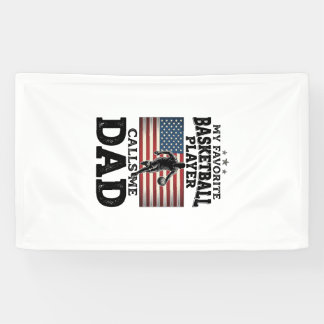 Basketball Dad Patriotic Vintage Engraving T-Shirt Banner