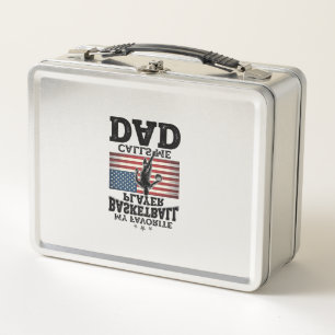 Basketball Dad Patriotic Vintage Engraving T-Shirt Metal Lunch Box