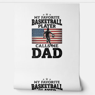 Basketball Dad Patriotic Vintage Engraving T-Shirt Wallpaper