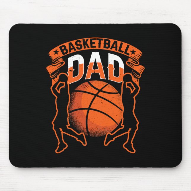 Basketball Dad Player Coach Match Team Father Dadd Mouse Pad (Front)