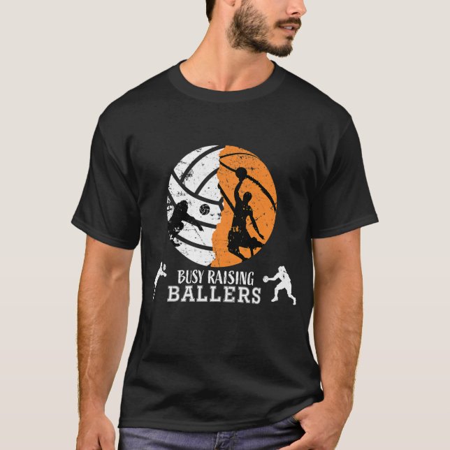 Basketball Dad Shirts For Men Volleyball Dad (Front)