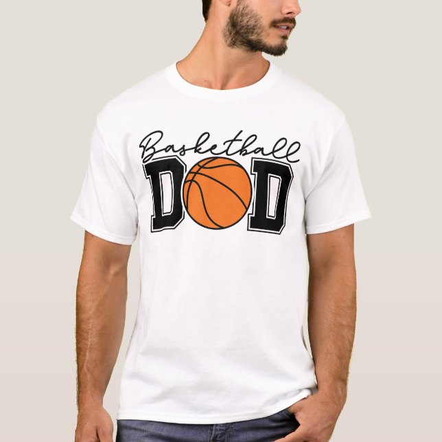 Basketball Dad Varsity Sports T-Shirt (Front)