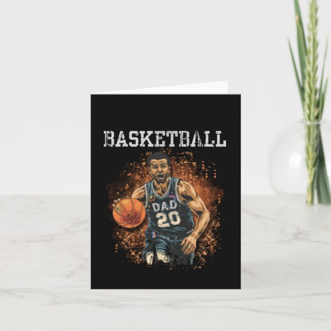 Basketball Dad Vintage  Card (Front)