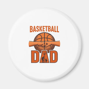 Basketball Dad Vintage Engraving Shirt Design_1 Magnet
