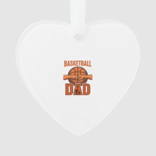 Basketball Dad Vintage Engraving Shirt Design_1 Ornament
