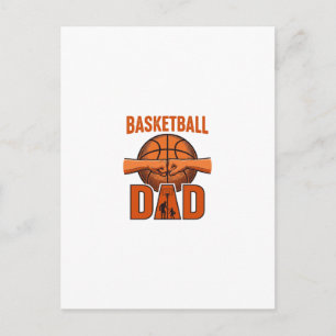 Basketball Dad Vintage Engraving Shirt Design_1 Postcard