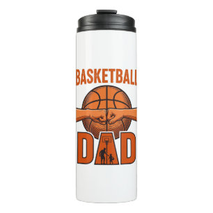 Basketball Dad Vintage Engraving Shirt Design_1 Thermal Tumbler