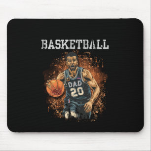 Basketball Dad Vintage  Mouse Pad