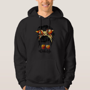 Basketball Dede Life Messy Bun Game Day Hoodie