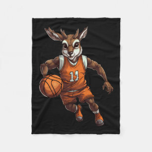 Basketball Deer Fleece Blanket