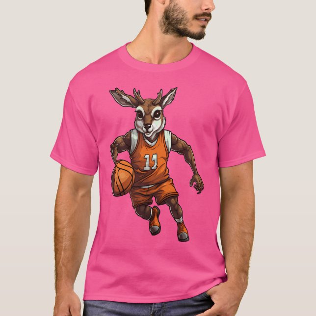 Basketball Deer T-Shirt (Front)