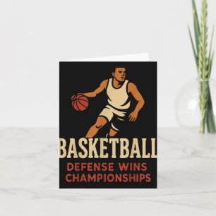 Basketball – Defense Wins Basketball Championships Card