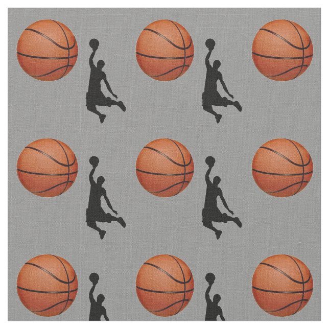 Basketball Design Fabric (Close Up)