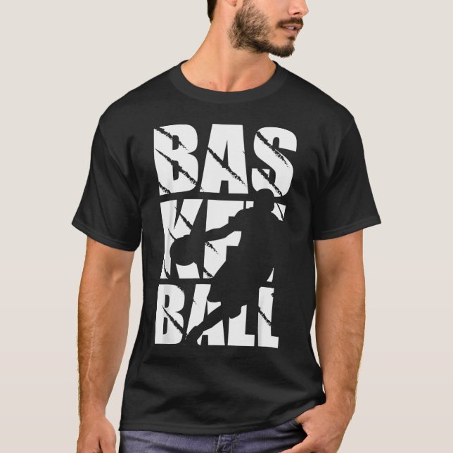 Basketball Design For Basketball Player And Basket T-Shirt (Front)