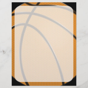 Basketball Design in Orange and Black