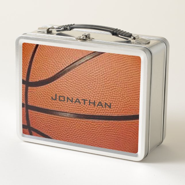 Basketball Design Metal Lunchbox (Front)