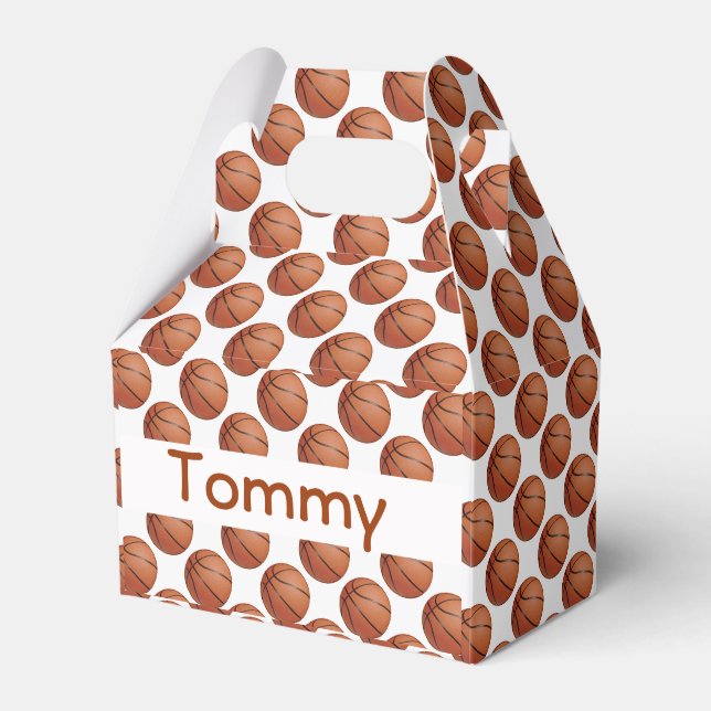 Basketball Design Party Favour Box (Front Side)