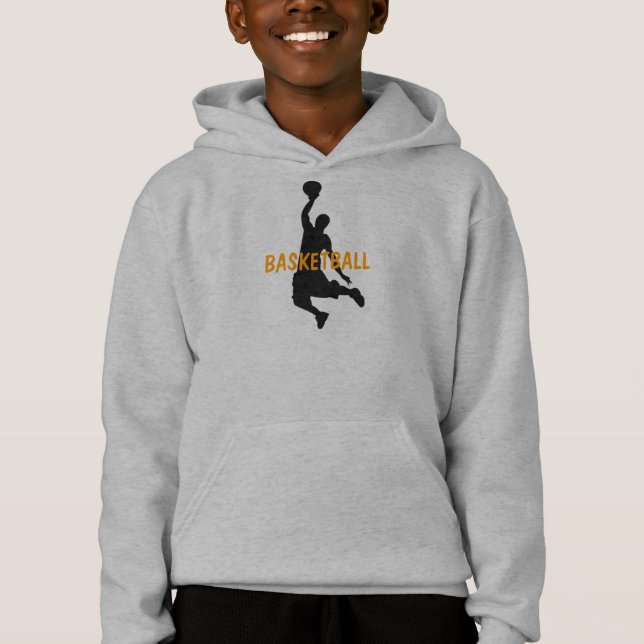 Basketball Design Shirt Hoodie (Front)
