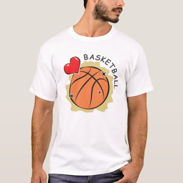 Basketball Design T-Shirt (Front)