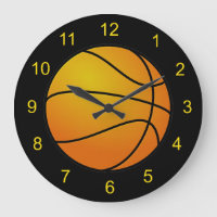 Basketball Design Wall Clock