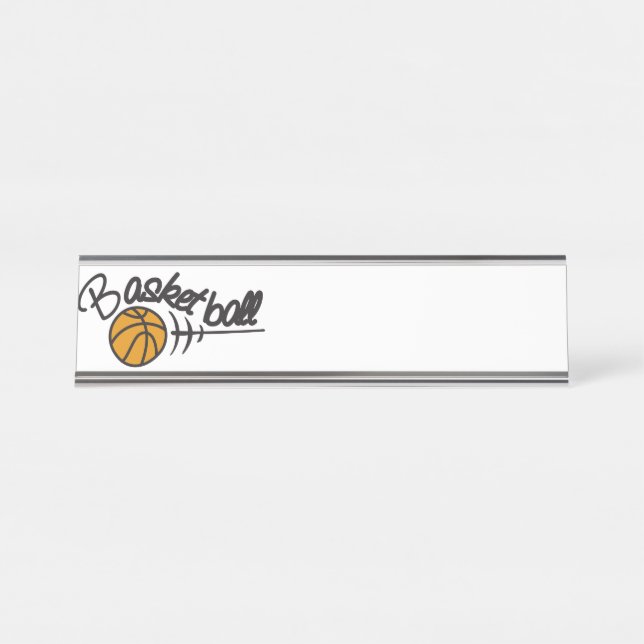 Basketball Desk Name Plate (Front)