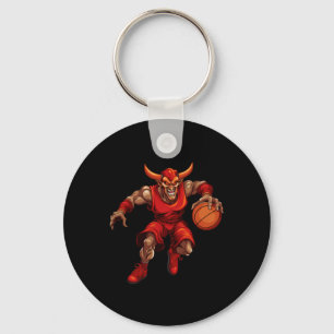 Basketball Devil  Key Ring
