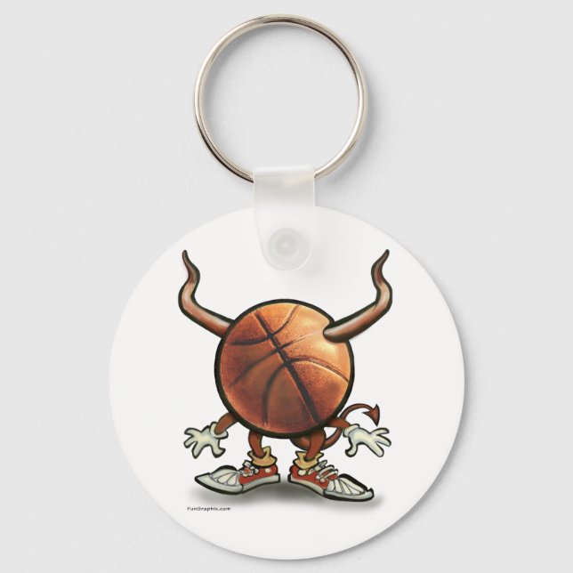 Basketball Devil Key Ring (Front)