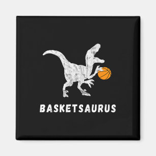 Basketball Dinosaur Baller T-rex Dino Playing Bask Magnet