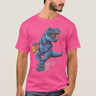 Basketball Dinosaur Playing Basketball T-Shirt