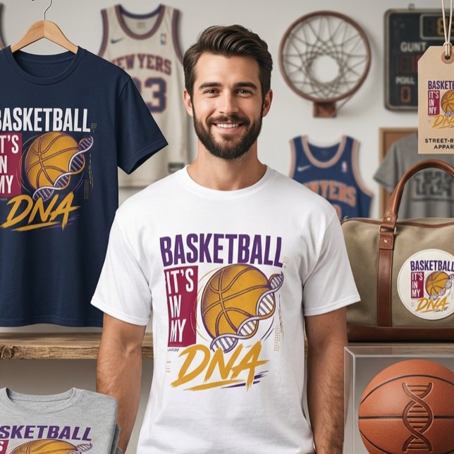 Basketball DNA T-Shirt (Creator Uploaded)