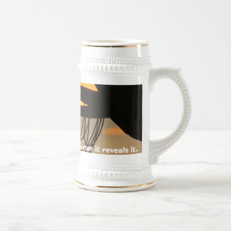 Basketball doesn't build characte... beer stein