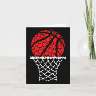 Basketball Dots Happy Dot Day For Kids Man Woman  Card