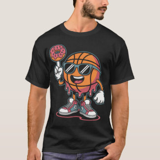 Basketball Doughnut Ice Cream T-Shirt