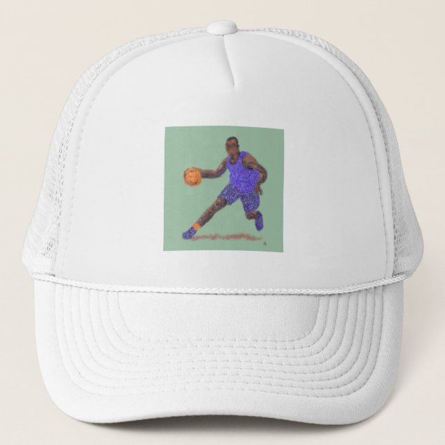 Basketball Dribble Trucker Hat (Front)