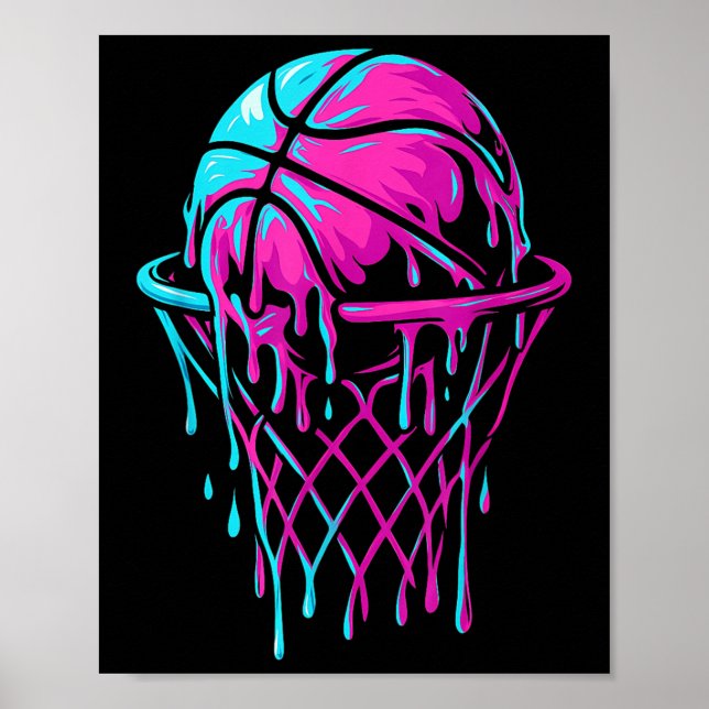 Basketball Drip For Boys Youth Girls Kids  Poster (Front)