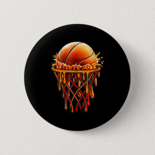 Basketball Drip Graphic, Basketball Funny Bruh Gif 6 Cm Round Badge