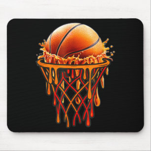 Basketball Drip Graphic, Basketball Funny Bruh Gif Mouse Pad
