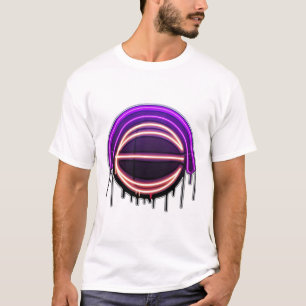 Basketball Drip Neon Basketball Graphics  T-Shirt