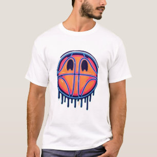 Basketball Drip Neon Basketball Graphics  T-Shirt