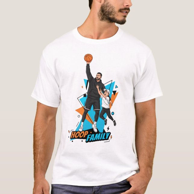 Basketball Drip Neon Basketball Graphics  T-Shirt (Front)