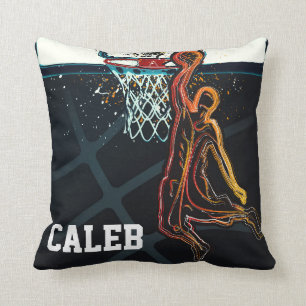 Basketball Dunk Jump Shot Modern Urban Cool Cushion